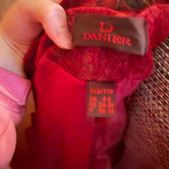 Danier Embroidered Red Jacket - Picture 7 of 13